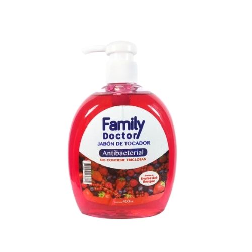 Family Doctor Jab&oacute;n Liquido Antibacterial Frutos Rojos - Frasco 400ML, , large image number null