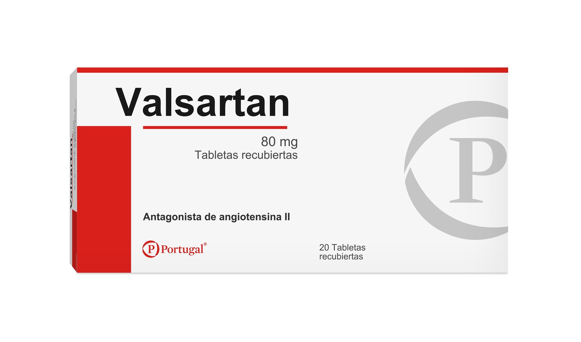 Valsartan 80 Mg Tableta Recubierta - Caja 20 UN, , large image number null