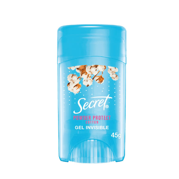 Secret Desodorante en Gel Invisible Cotton - Frasco 45 G, , large image number null