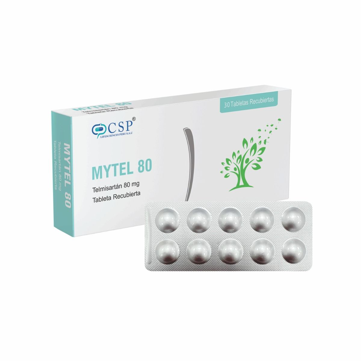 Mytel 80 80 Mg Tableta Recubierta - Caja 30 UN, , large image number null