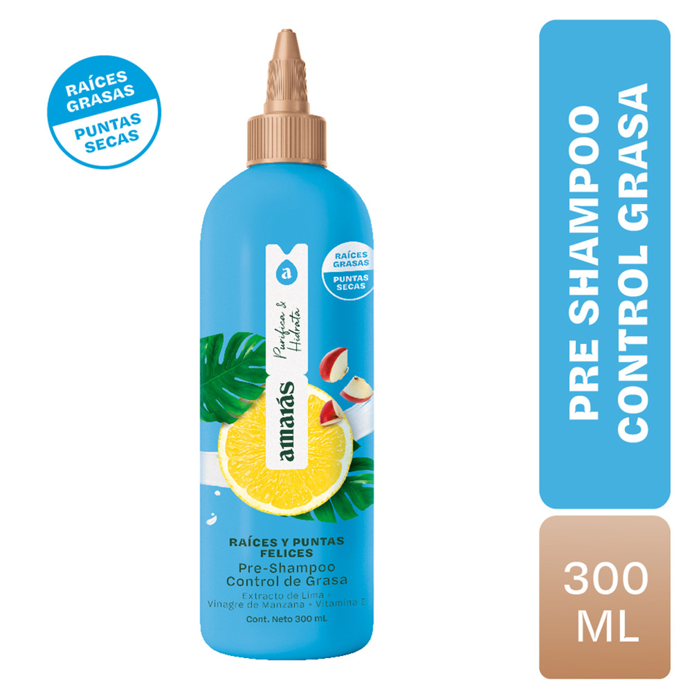 Amar&aacute;s Pre Shampoo Control de Grasa - Frasco 300 ML, , large image number null
