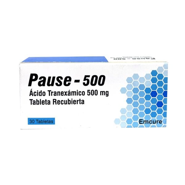 Pause 500 mg Tabletas - Caja 30 UN, , large image number null