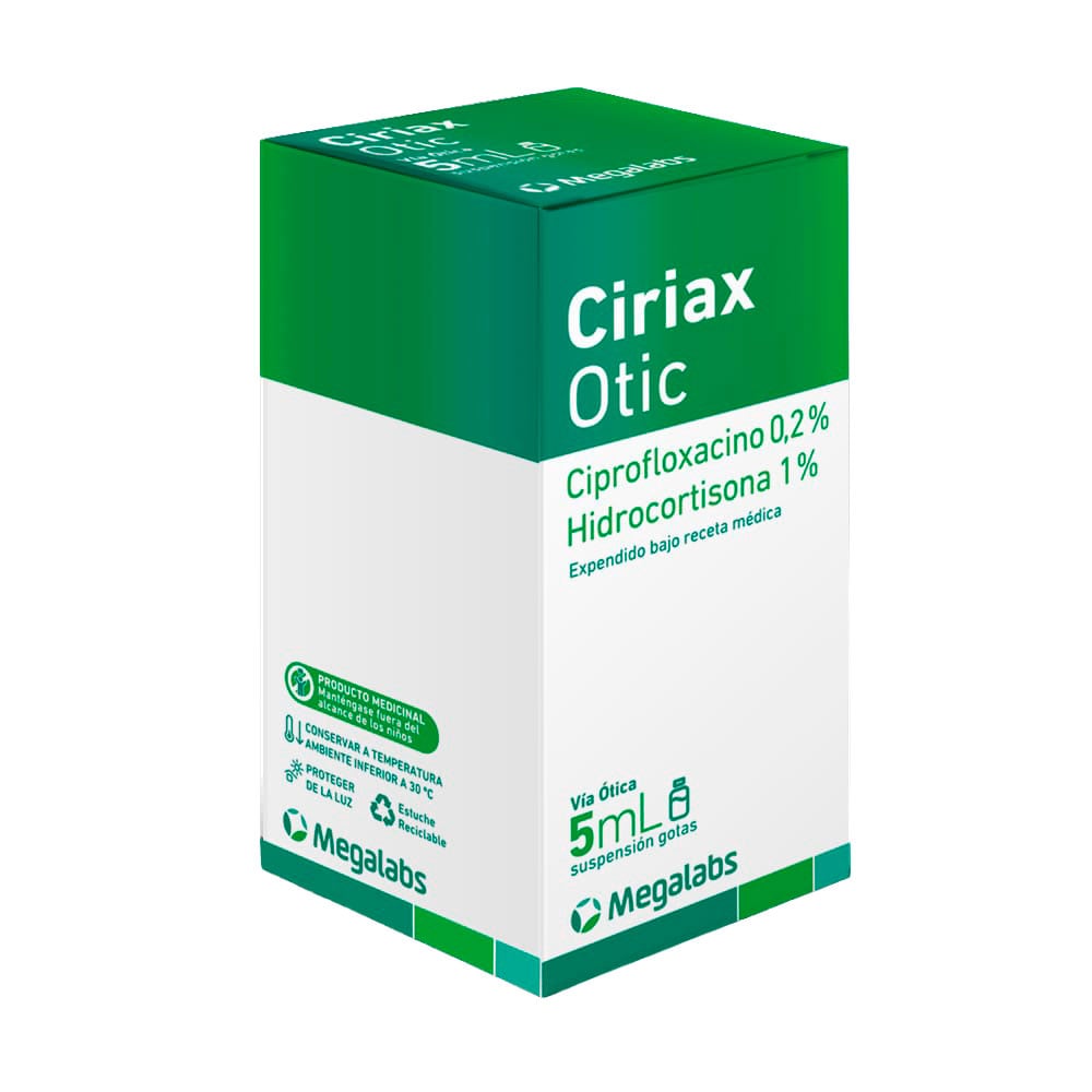 Ciriax Otic 0.2%-1% Suspensi&oacute;n Gotas Oticas - Frasco 5 ML, , large image number null