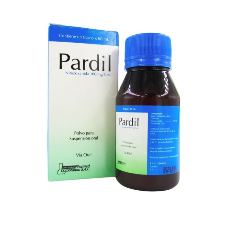 Pardil 100 Mg  Polvo Suspensi&oacute;n Oral - Frasco 60 ML, , large image number null