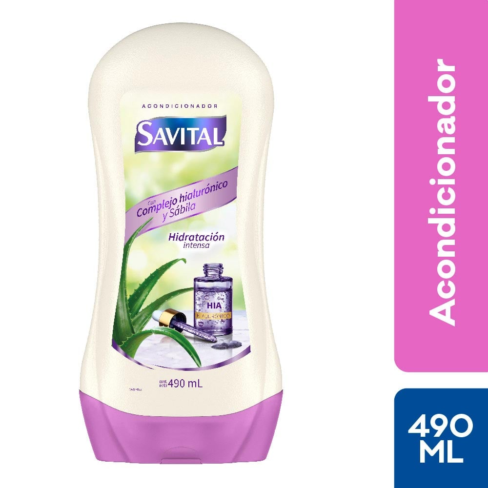 Savital Acondicionador Complejo Hialur&oacute;nico y S&aacute;bila - Frasco 490 ML, , large image number null