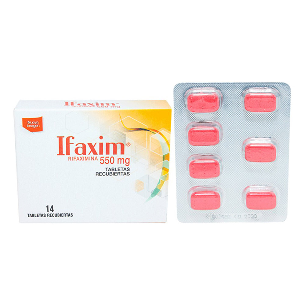 Ifaxim 550 Mg Tabletas Recubiertas - Caja 14 UN, , large image number null