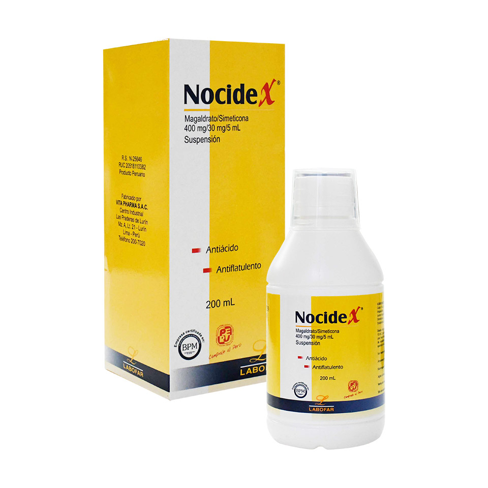 Nocidex 400mg-30mg / 5ML Suspensi&oacute;n - Frasco 200 ML, , large image number null