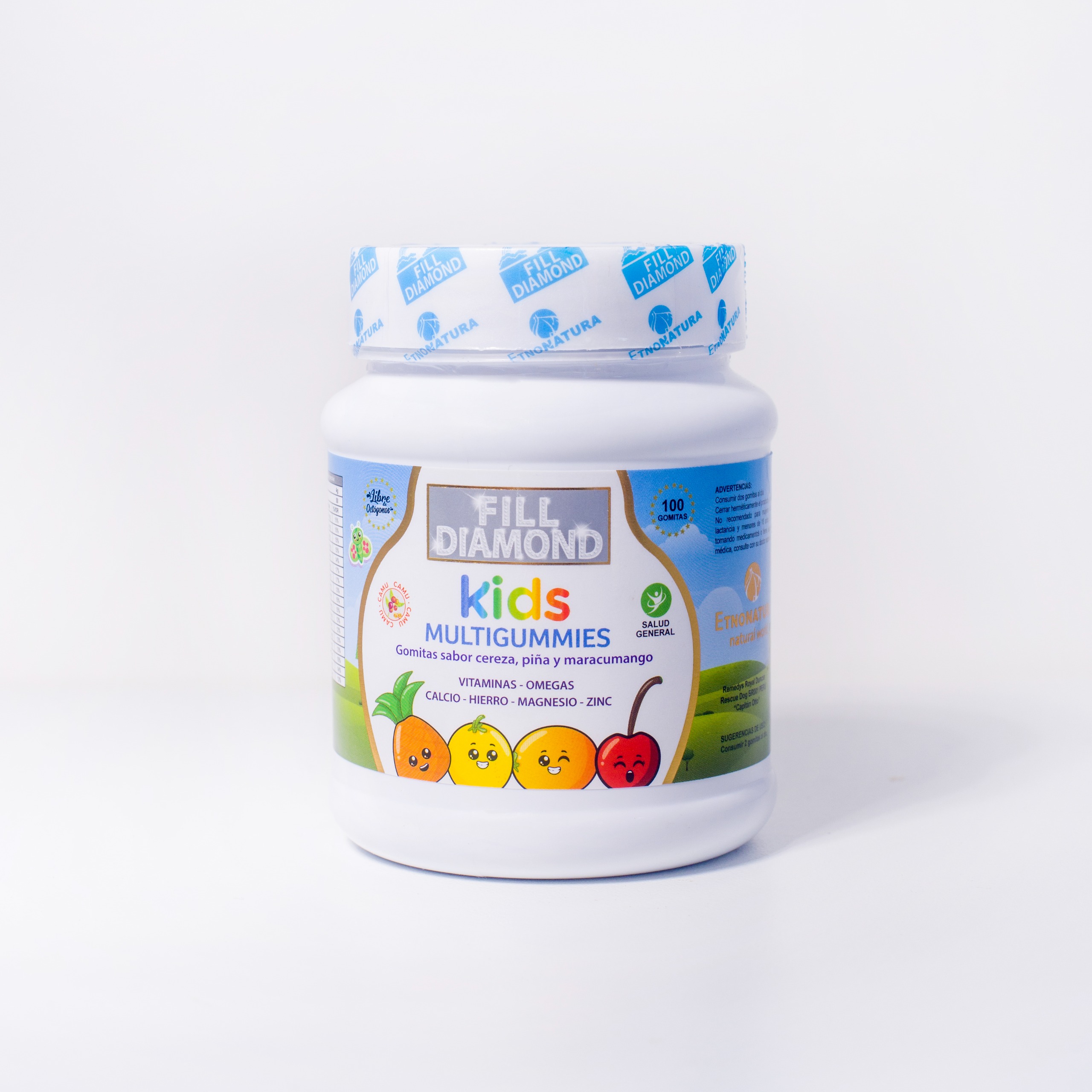 Filldiamond Multigummies Kids - Frasco 100 UN, , large image number null