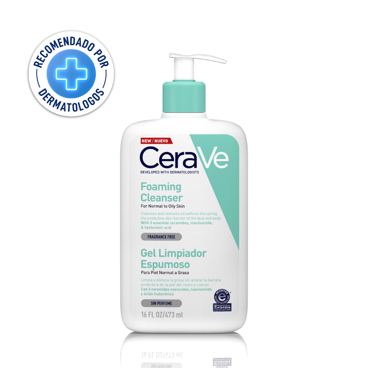 Cerave Gel Limpiador Espumoso - Frasco  473 ML, , large image number null