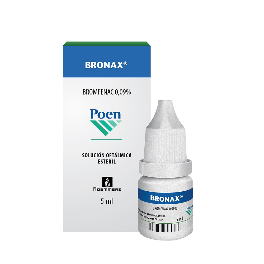 Soluci&oacute;n Oft&aacute;lmica Est&eacute;ril Bronax 0.09% - Frasco 5 ML, , large image number null