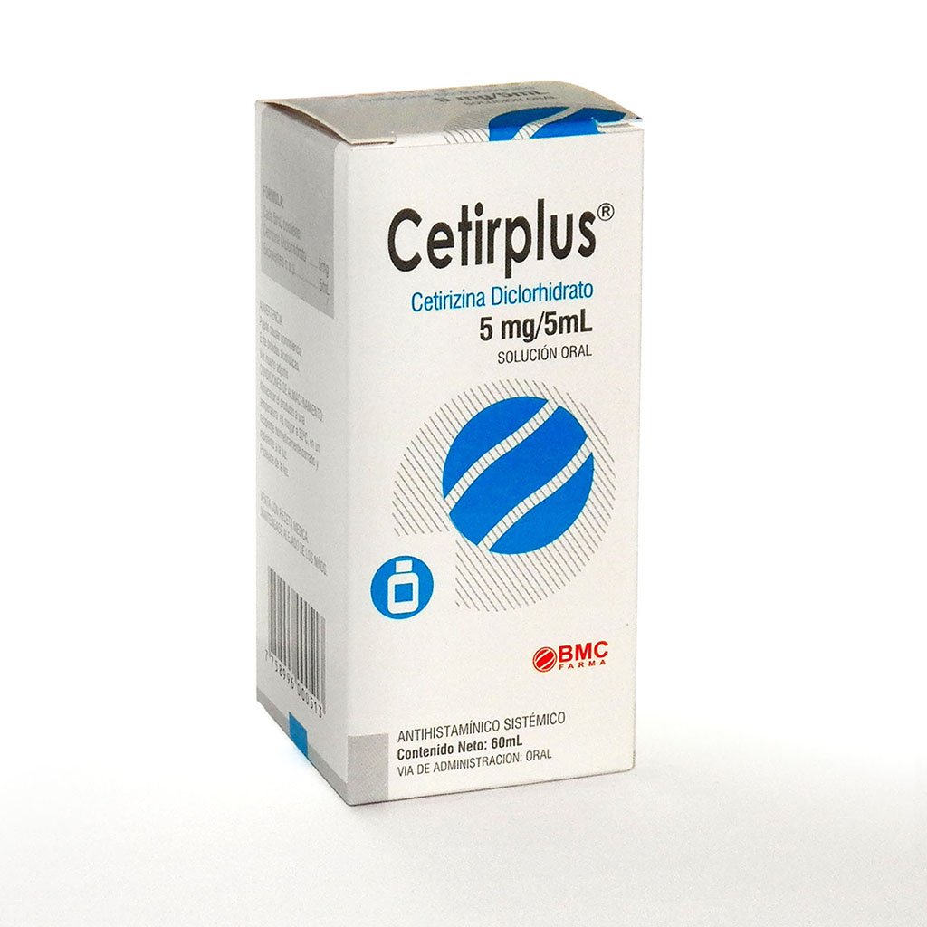 Cetirplus Cetirizina 5 mg  Jarabe - Frasco 60 ML, , large image number null