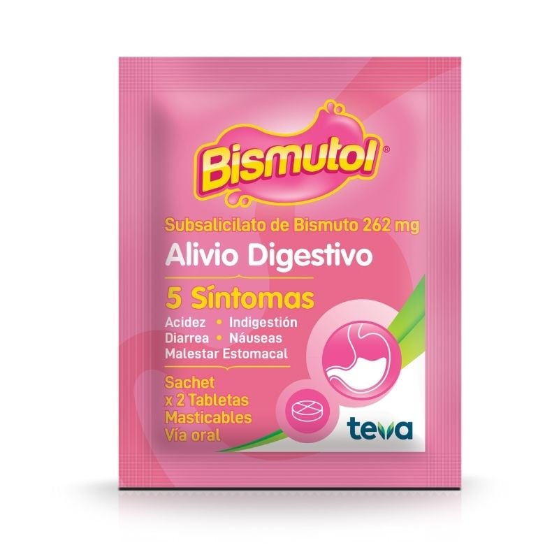 Bismutol 262Mg  Tabletas Masticables image number null