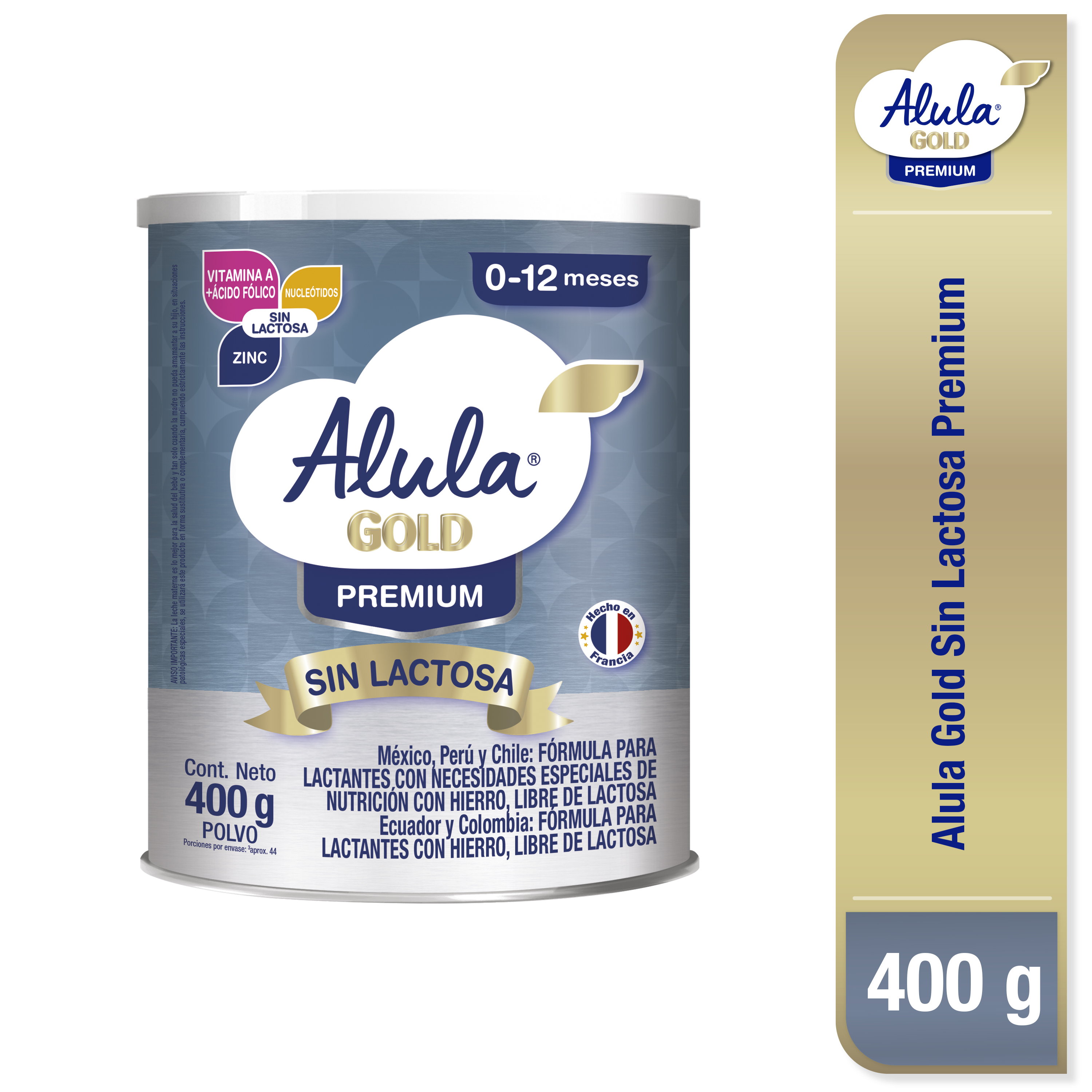Alula Gold sin lactosa - Lata 400g, , large image number null