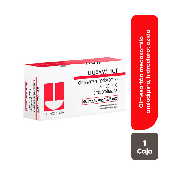 Iltuxam HCT 40mg+5mg+12.5mg Comprimido Recubierto image number null