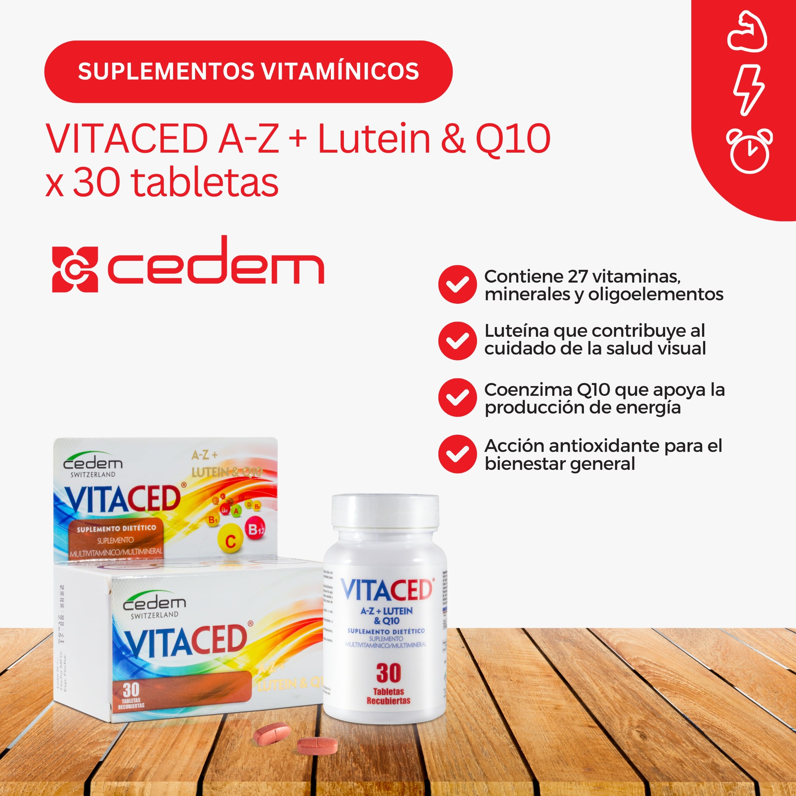 Vitaced -  Frasco 30 UN, , large image number null