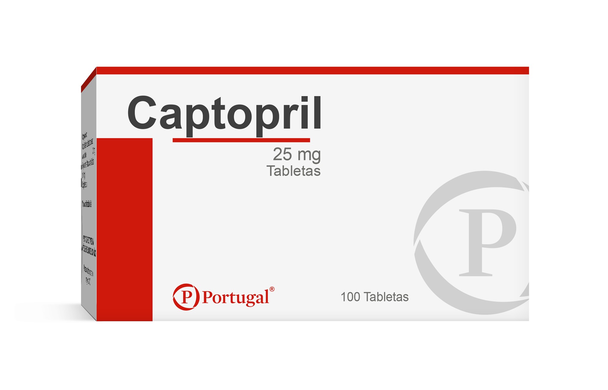 Captopril 25Mg Tableta - Caja 100 UN, , large image number null