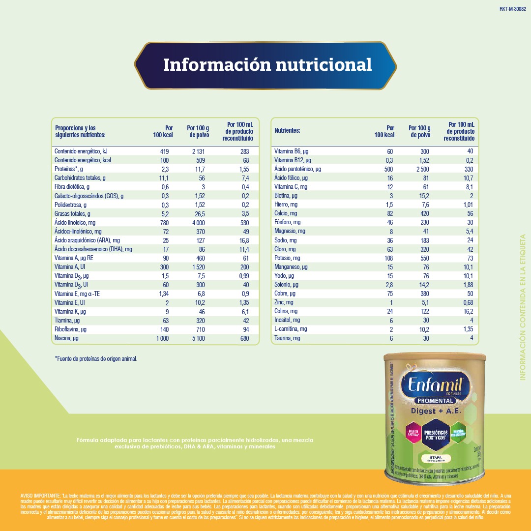 F&oacute;rmula Infantil Enfamil Premium Promental Digest + AE - Lata 352 G, , large image number null
