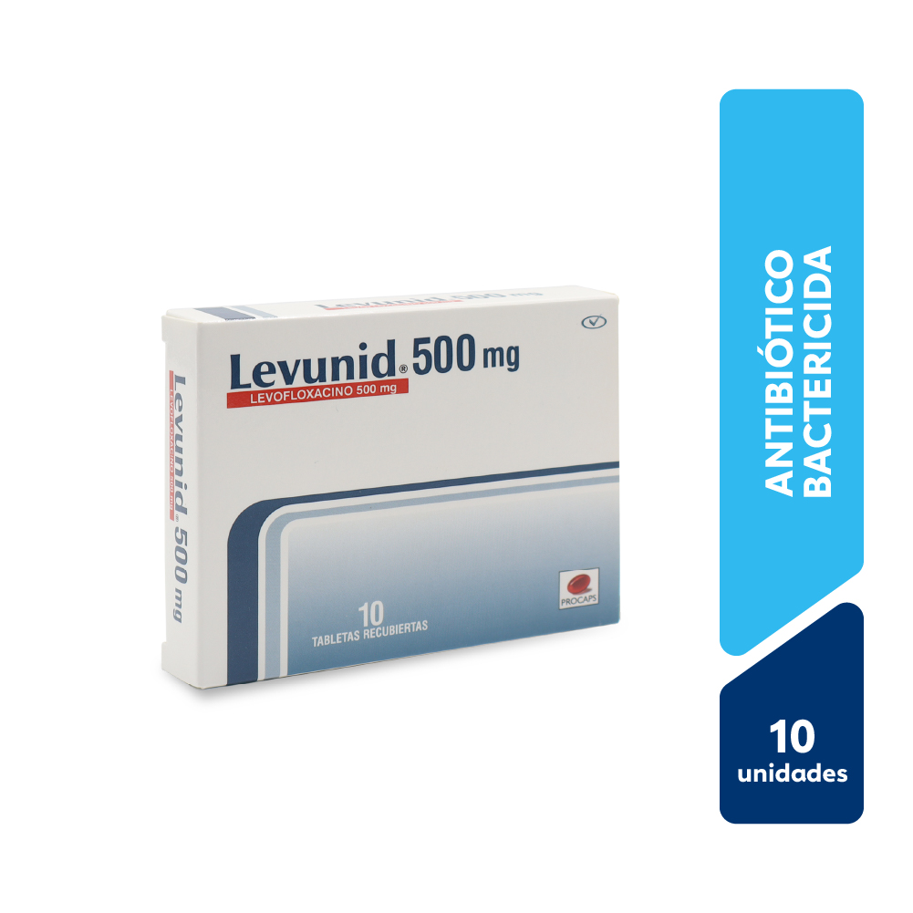 Levunid 500 Mg Tabletas Recubiertas - Caja 10 UN, , large image number null