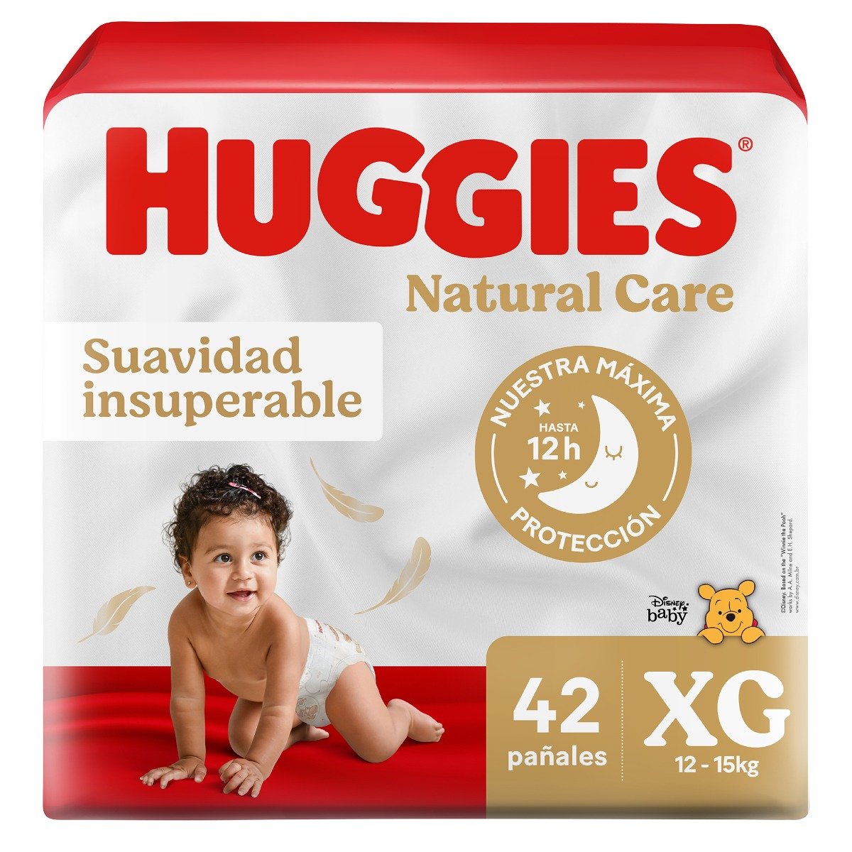 Pa&ntilde;ales Huggies Natural Care Talla XG - Bolsa 42 UN, , large image number null