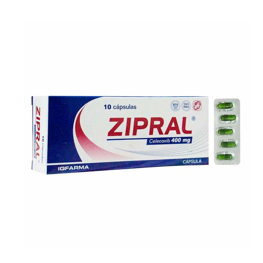 Zipral 400 Mg C&aacute;psula - Caja 10 UN, , large image number null