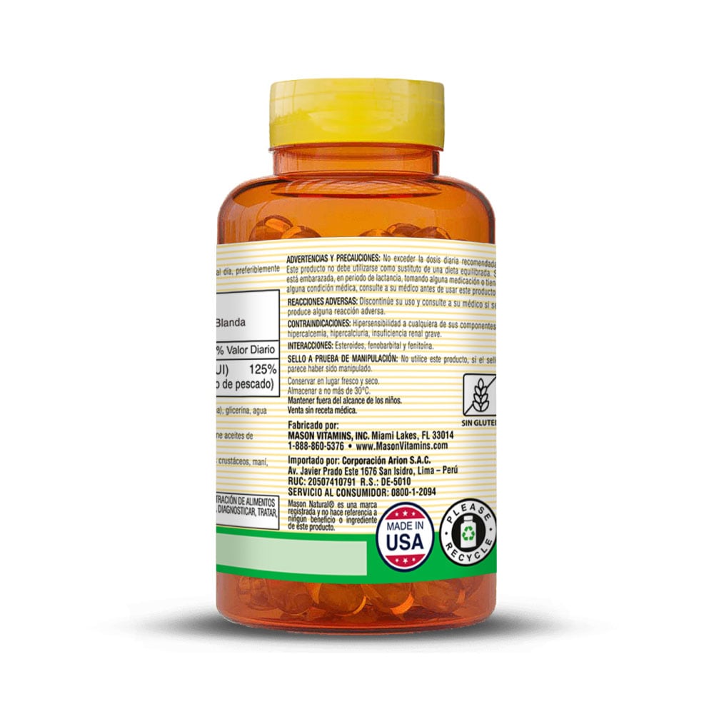 D3 1000 IU (25 MCG) - Frasco 60 UN, , large image number null