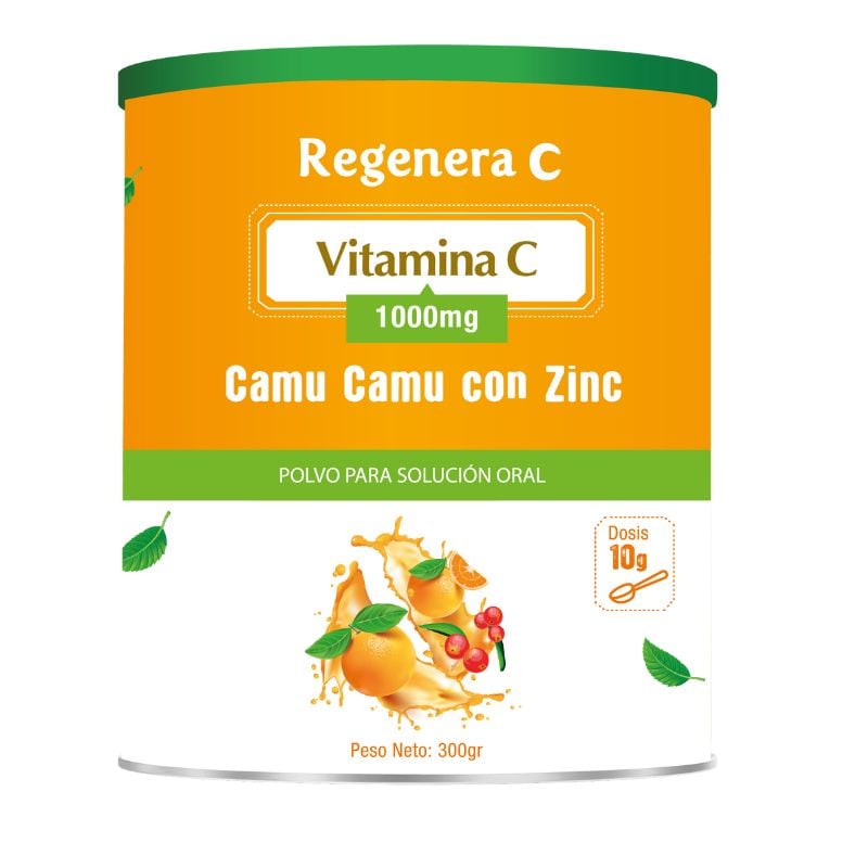 Vitamina C & Zinc 1000 Mg Polvo - Lata 300 G, , large image number null