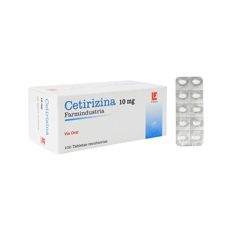 Cetirizina  10MG - Caja 100 UN, , large image number null