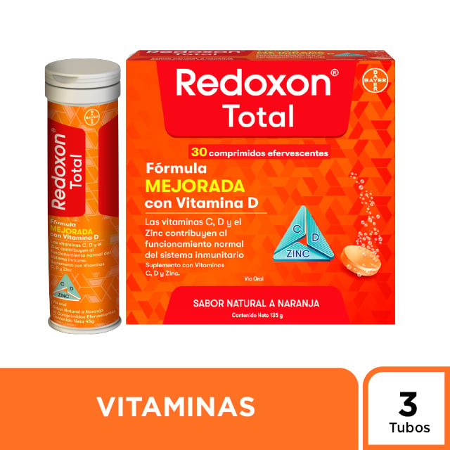 Redoxon Total Vitamina C, D y Zinc image number null