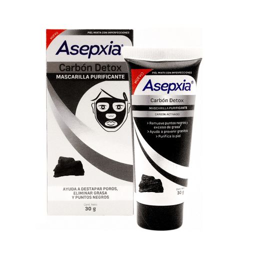 Asepxia Mascarilla Carbon Peel Off - Tubo 30 Gr, , large image number null