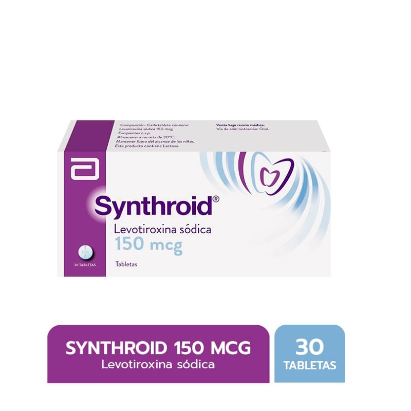 Synthroid 150 Mcg Tabletas - Caja 30 UN, , large image number null