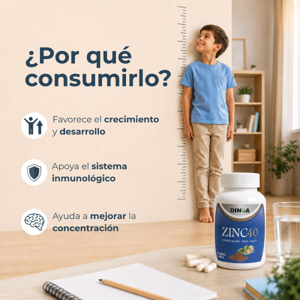 Zinc 40 C&aacute;psulas - Frasco 100 UN, , large image number null