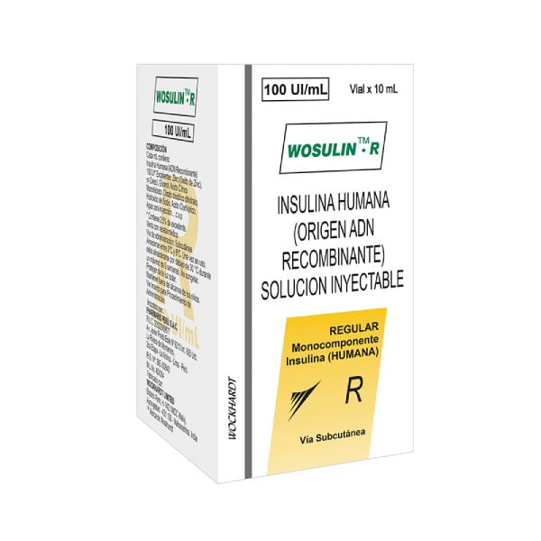 Wosulin-R 100 UI/ML - Caja 1 UN, , large image number null