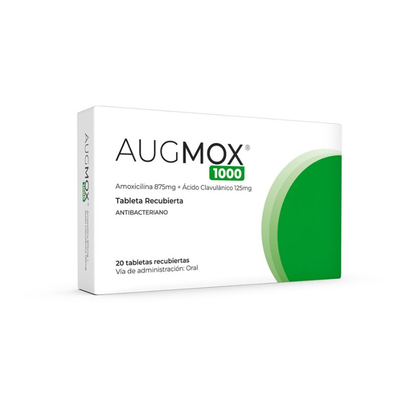 Augmox 1000 Mg Tabletas Recubiertas - Caja 20 UN, , large image number null