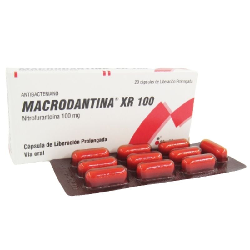 Macrodantina XR 100 C&aacute;psula - Caja 20 UN, , large image number null