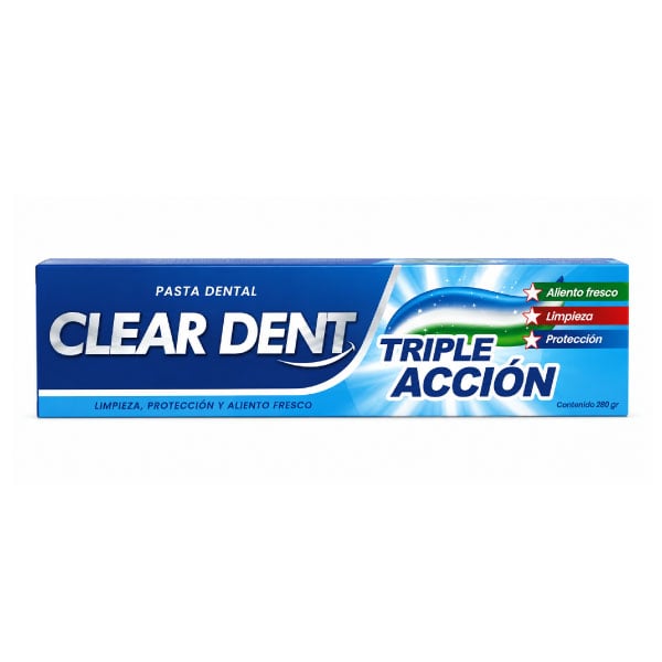 Pasta Dental Clear Dent Triple Acci&oacute;n 220 Gr, , large image number null