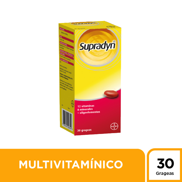 Supradyn Multivitam&iacute;nico Grageas - Caja 30 UN, , large image number null