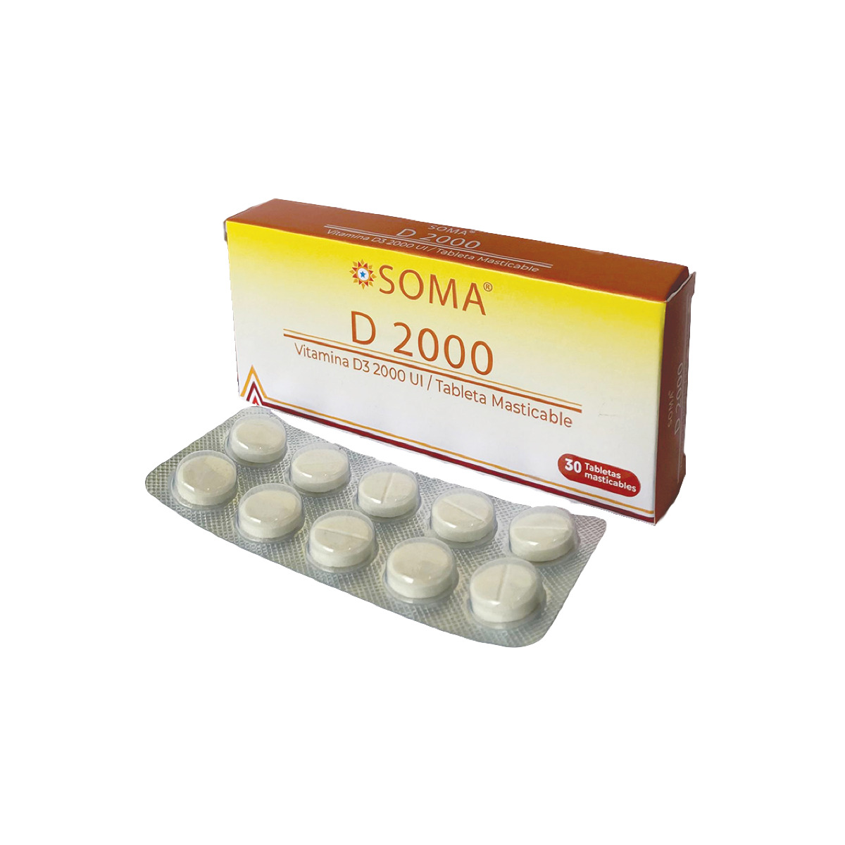 Soma D 2000 / D3 2000 Tabletas - Caja 30 UN, , large image number null