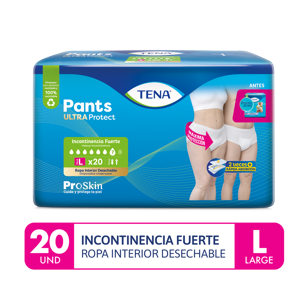 Tena Pants Ultra Talla L - Bolsa 20 UN, , large image number null