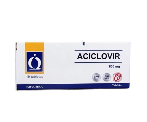 Aciclovir 800 Mg Tabletas  - Caja 10 UN, , large image number null