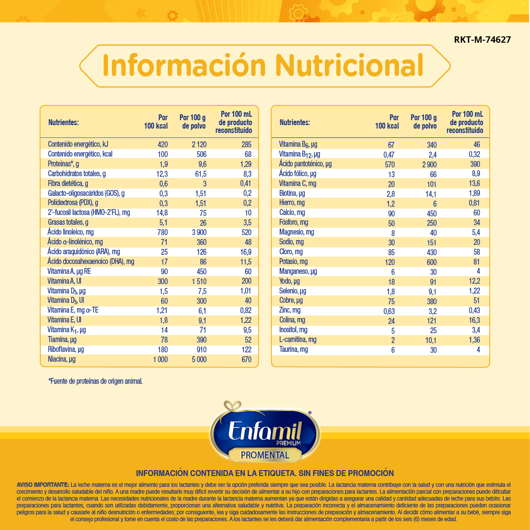 Enfamil Premium Pro Mental De 0 a 12 meses - Lata 800 G, , large image number null