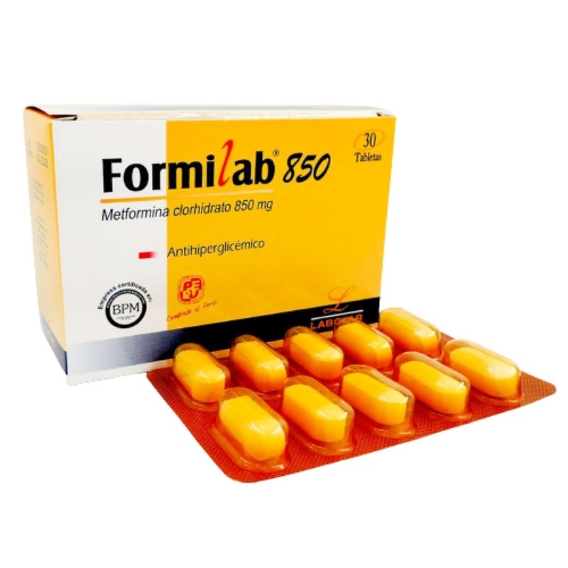 Formilab 850 Mg Tableta - Caja 30 UN, , large image number null