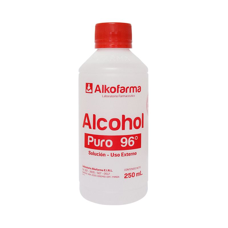 Alcohol 96&deg; Alkofarma - Frasco 250 ML, , large image number null