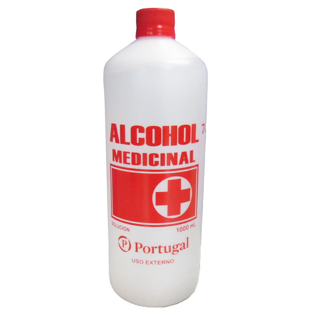 Alcohol Medicinal 70&deg; Portugal - Frasco 1000 ML, , large image number null