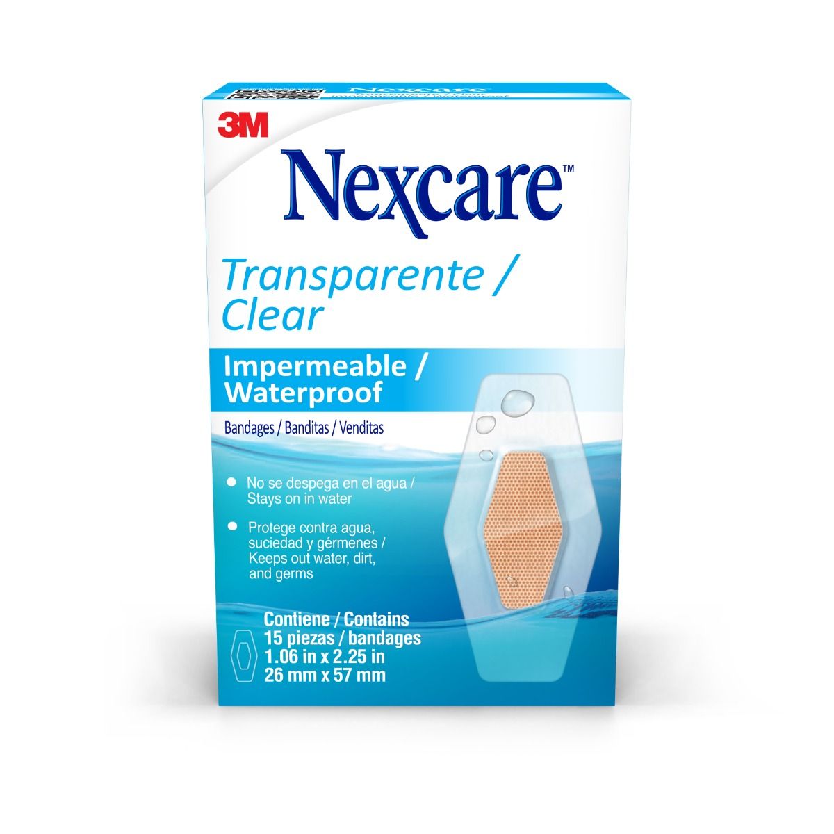 Nexcare Banditas Waterproof - Caja 15 UN, , large image number null
