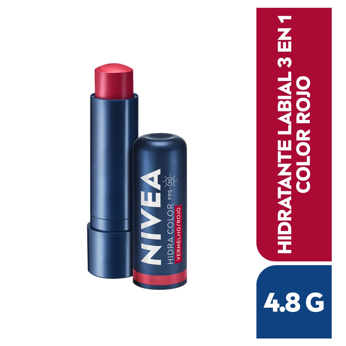 Labial Nivea Lip Care Red FPS 30 - Tubo 4,8 G, , large image number null