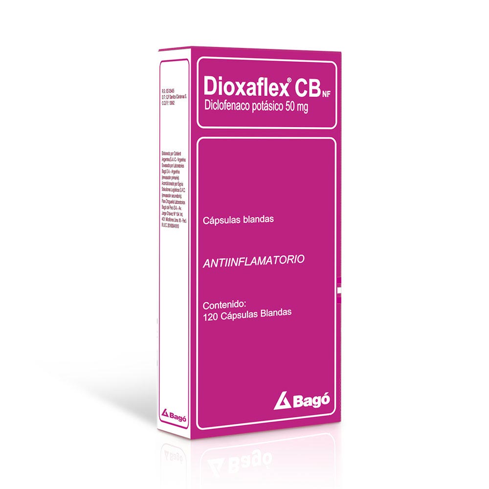 Dioxaflex CB NF 50mg C&aacute;psula Blanda - Caja 120 UN, , large image number null