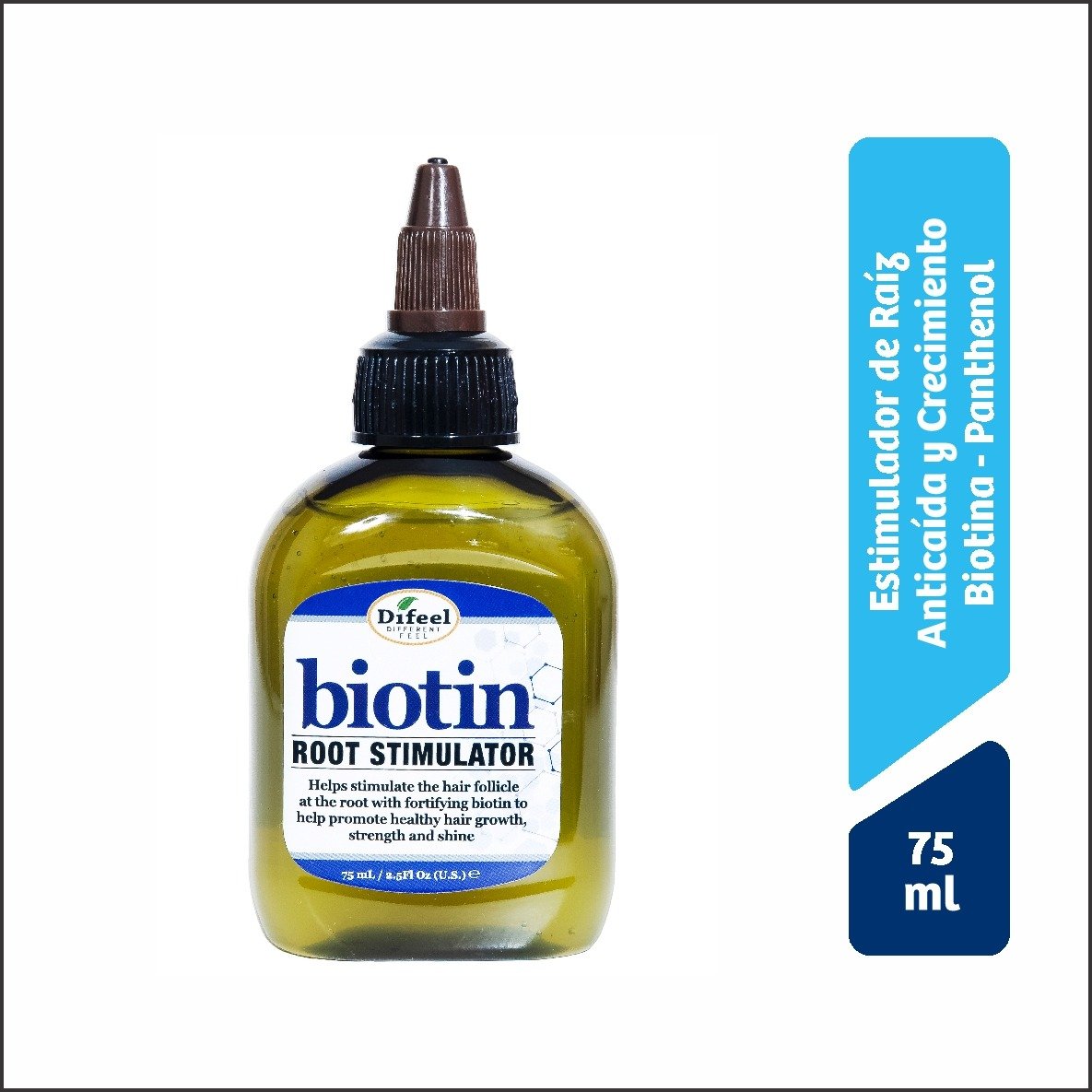 Aceite de Biotina Pro-Crecimiento Difeel Biotin- Frasco 75 ML, , large image number null
