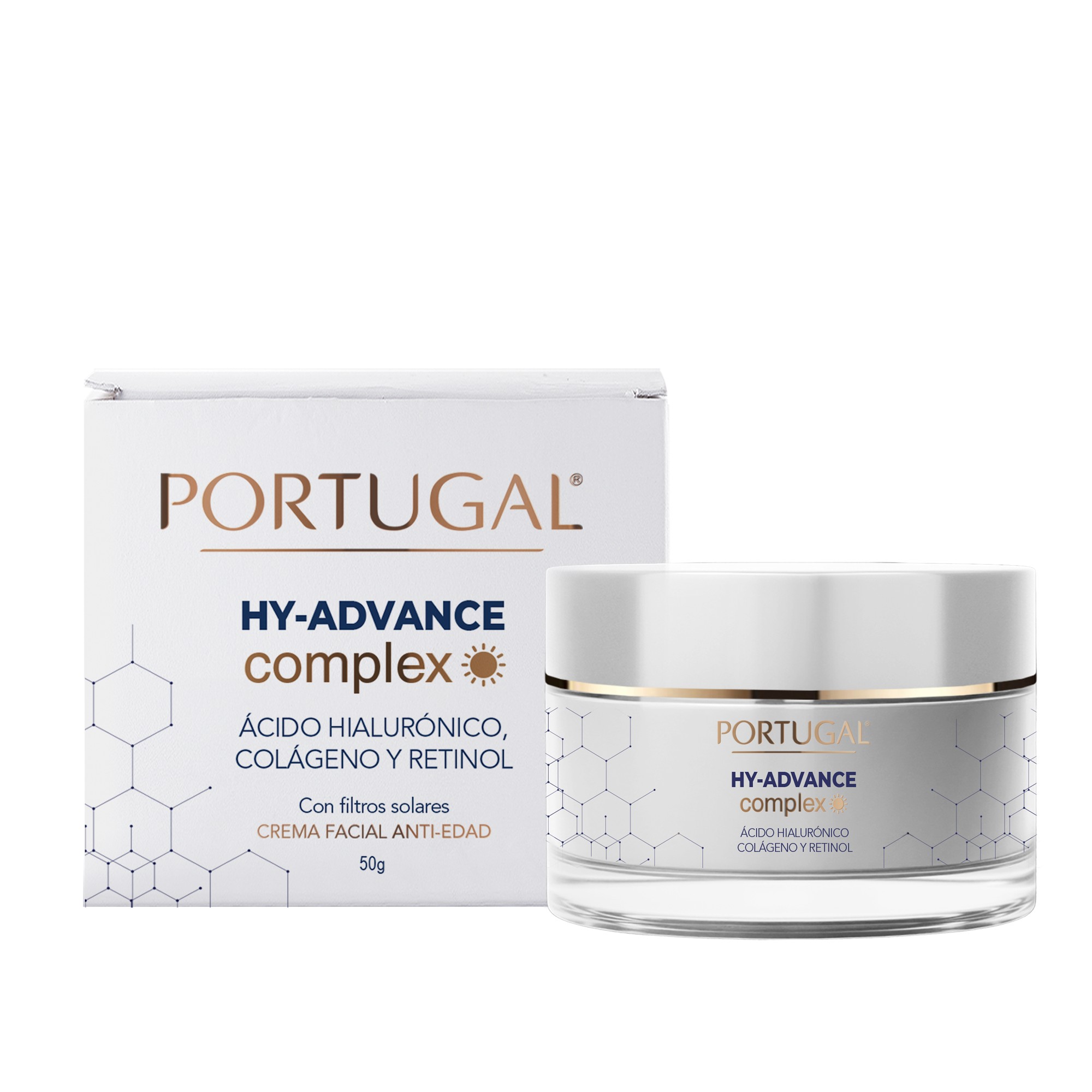 Portugal Crema Facial HY-Advance Complex Dia - Frasco 50 G, , large image number null