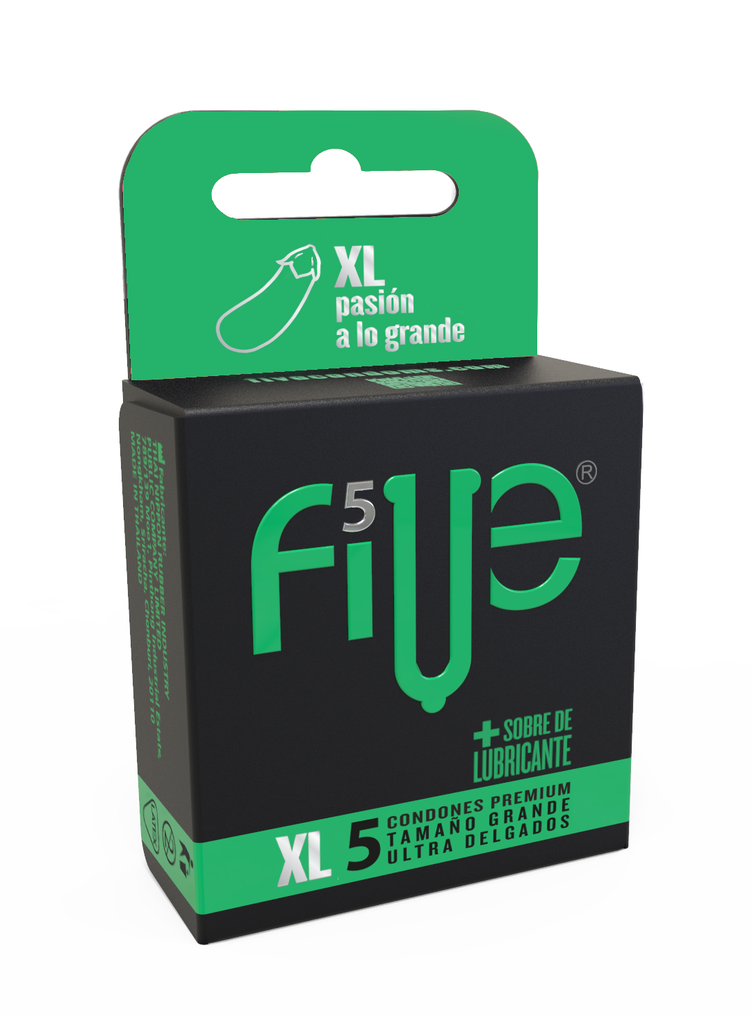 Preservativos Five XL Ultra Delgados - Caja 5 UN, , large image number null