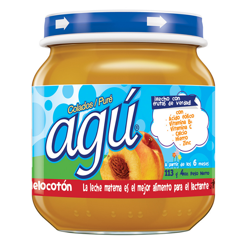Agu Colado Melocot&oacute;n - Pote 113 G, , large image number null